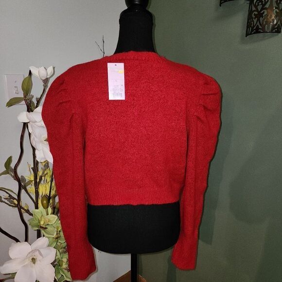 Wild Fable Womens Red size Crop Top Sweater L - Picture 4 of 4